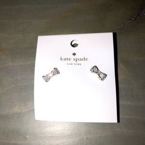 Kate Spade silver bow stud earrings